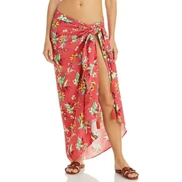 Aqua Swim floral Printed Sorang Cover Up 100% Exclusive NWT - Picture 1 of 3